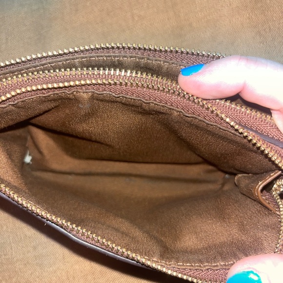 COACH large wristlet DOUBLE ZIP WALLET - Picture 10 of 13